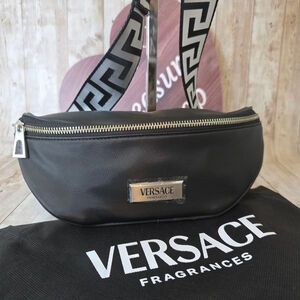 Unisex Versace Black Belt Bag One Size